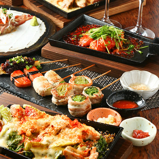 宴 Utage コース 1500円で2h飲み放題可 串焼きとワイン Ippon 心斎橋 居酒屋 食べログ