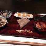 カハラ - バージンオイスターとフィンガーライム、からすみ等