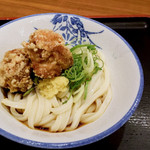 元祖セルフうどんの店 竹清 - 唐揚げぶっかけ冷（ぶっかけ冷+からあげ）