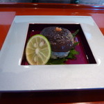 なだ万 - 白醤油のポン酢で漬けた椎茸