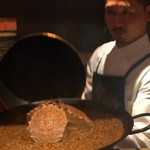 アカ - 毛蟹のパエリア完成