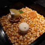 ソーニ・ディ・ソーニ - とうもろこしの上に