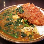 Koko Ichibanya - 手仕込みとんかつカレー+チーズ+ほうれん草　400㌘