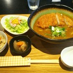 うどんカフェ 三和 - カツカレー定食