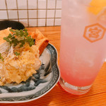 居酒屋 おちゃ腕 - ポテサラと初恋ホワイト♫