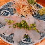 居酒屋 おちゃ腕 - あいなめのお刺身