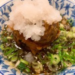 Taishiyuusakabajiyukaihonten - 新玉ねぎ丸ごと揚げ出汁