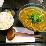 讃岐うどん 白庵 - カレーうどんセット（白ごはん）