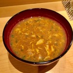 鮨 とかみ - 2019.5.  アラ出汁の味噌汁