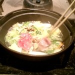 かやぶきの郷薬師温泉旅籠 - 上州牛しゃぶしゃぶ