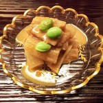 道人 - ●芋茎（ずいき）、胡麻酢和え