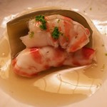 道人 - ●天然車海老、淡路、賀茂茄子