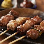 Charcoal grilled yakitori set meal (4 skewers)