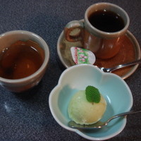 名阪茶屋 - デザートと珈琲