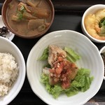 Kafeshi Toron - ランチ（鶏のサルサソース和え、麻婆ナス、エビマヨ）