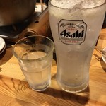 もつ焼・煮込み 河内屋 駅前店 - メガレモンサワー