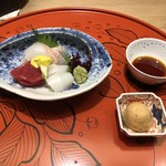 熊魚菴 - 泡醤油で戴きました