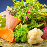 Tisana di insalata (25種類の野菜とハーブのサラダ)
