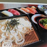 Chilled Goto udon set meal
