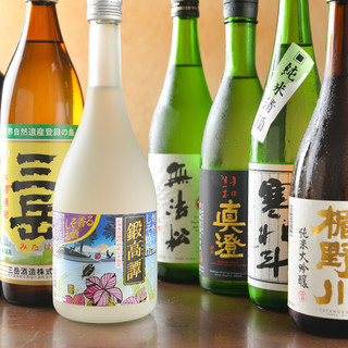 <日本酒・燒酒・葡萄酒>由熟識的酒家精心挑選的美酒◎