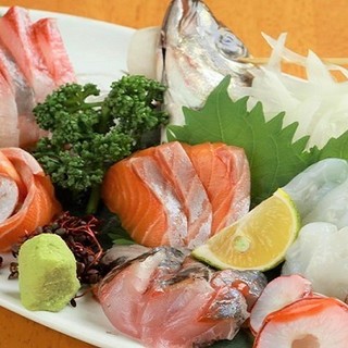 每天採購新鮮的鮮魚。也為您準備了考究的九州醬油。