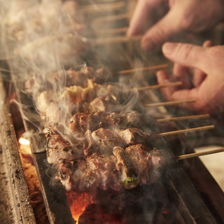 Exquisite meat quality! Yakitori made using Oku no Miyako Tori!