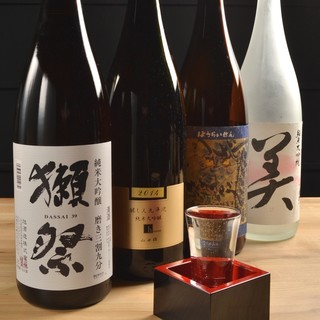 ◆獺祭や九平次などプレミア酒も含め日本酒は660円でご提供♪
