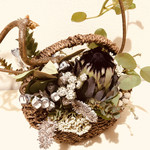 エル・バウ・デコラシオン - こちらはバスケット型アレンジメント☆彡2019年5月。お花が枯れた後も楽しめます(о´∀`о)