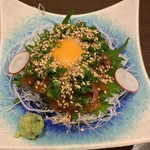 うづき - 信州サーモンのユッケ850円