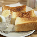 cafe　なかちよ - トーストSET。