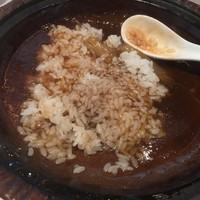 中国飯店 麗穂 - もちろんご飯を追加注文して最後に投入です(^^)