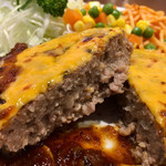 大衆ステーキ 肉の助 - 柔らかな ハンバーグ