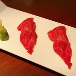 生粋 - 
      
      ザブトンの炙り握り