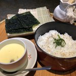 Kawashimaya - 巻き寿司と茶碗蒸し