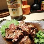 和洋台所 よつ葉 - 鳥レバーの炭火焼き