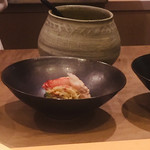 沼田 - 先付け盛付け中