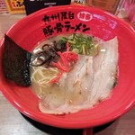 九州屋台博多豚骨ラーメン 元祖 ふくやま - 定番 とんこつラーメン 750円 (19年2月)