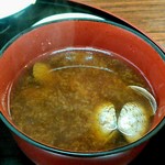 Kasugaya Shokudou - あさりもたっぷり、美味しい味噌汁でした　(^O^)／