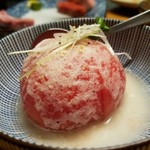 焼肉家 KAZU 神楽坂 - ちょっとかわったトマトサラダ　680円