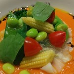 ル コントワ フランセーズ アンケー - パプリカのスープ