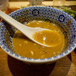 中華蕎麦 とみ田 - スープ割　鰹先鋒のアツアツ　ほっこり♡