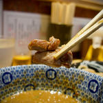 中華蕎麦 とみ田 - 黒岩土鶏 モモ・胸 塩焼き　美味しいけど、なんかフツー