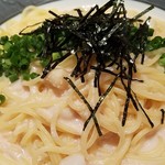 ドーノドーノ - 熱々のタラコクリームパスタ。