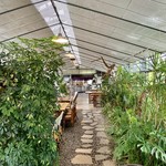 根ッ子うどん - ハウス内