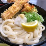極楽うどん Ah-麺 - 「竹鶏天ぶっかけ」(冷820円)
