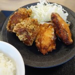 からしげ - 2種盛りから揚げ