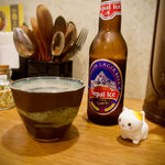 SPICY CURRY 魯珈 - ネパールアイス 500円　ラガー系です　アジアンビールって感じ　よく冷えてる♥　さっぱり美味しい