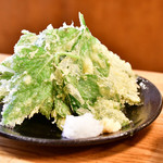 八丈島 - あしたばの天ぷら@680円
