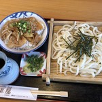 源藤 - ざるうどんとミニ焼肉丼