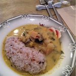 カフェ分福 - グリーンカレー